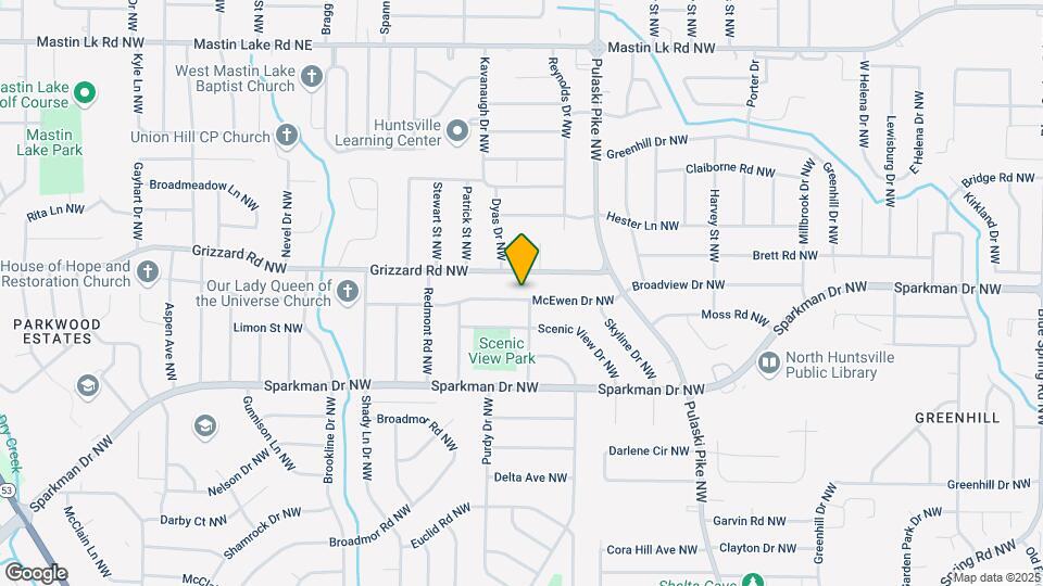 3802 McEwen Dr NW Map and Location Details