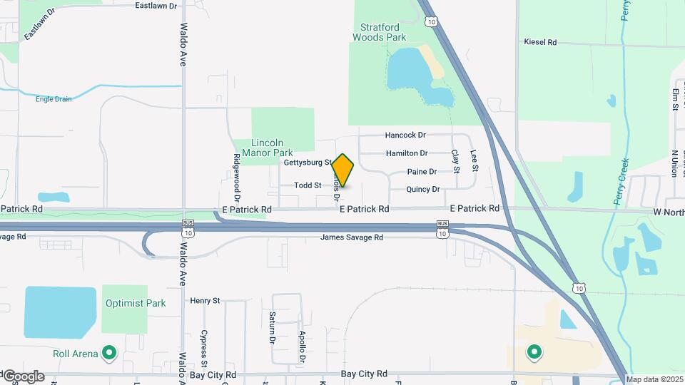 1312 Illinois Dr Map and Location Details