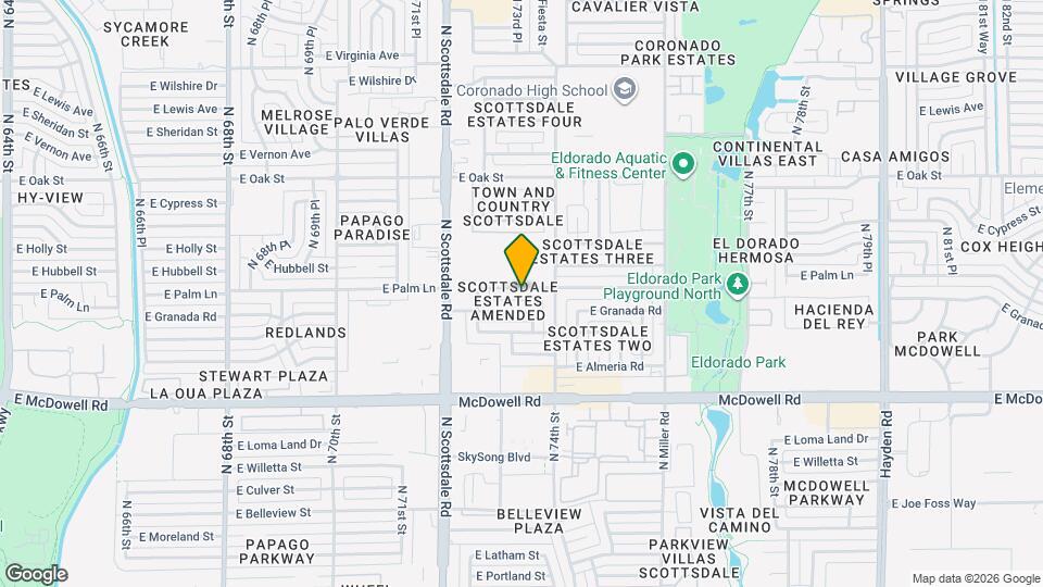 7307 E Palm Ln Map and Location Details