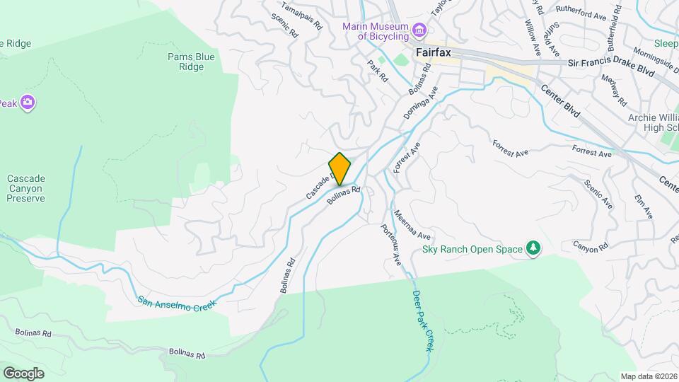 410 Bolinas Rd Map and Location Details