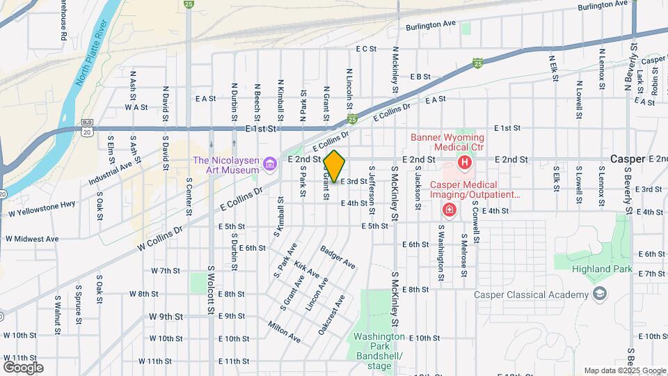 303 S Grant St Map and Location Details