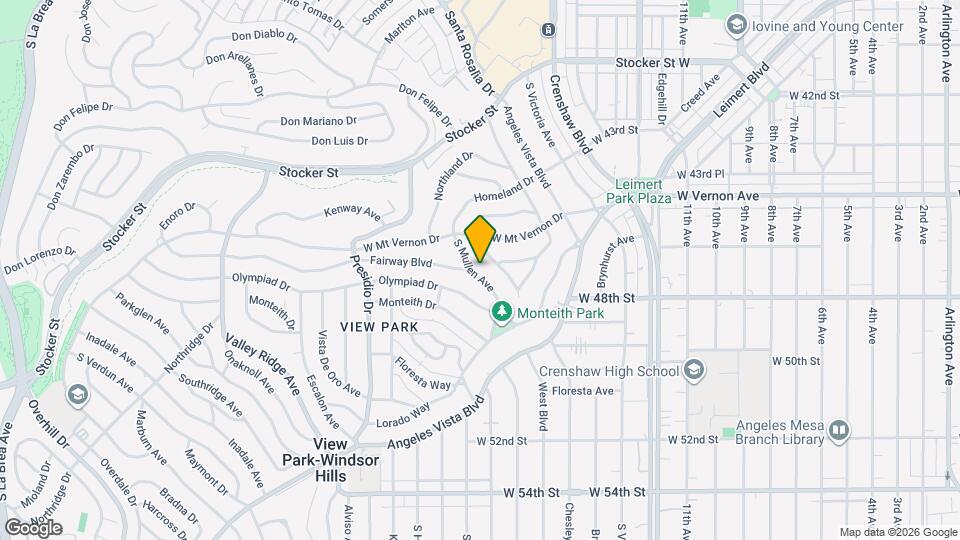 4510 S Mullen Ave Map and Location Details