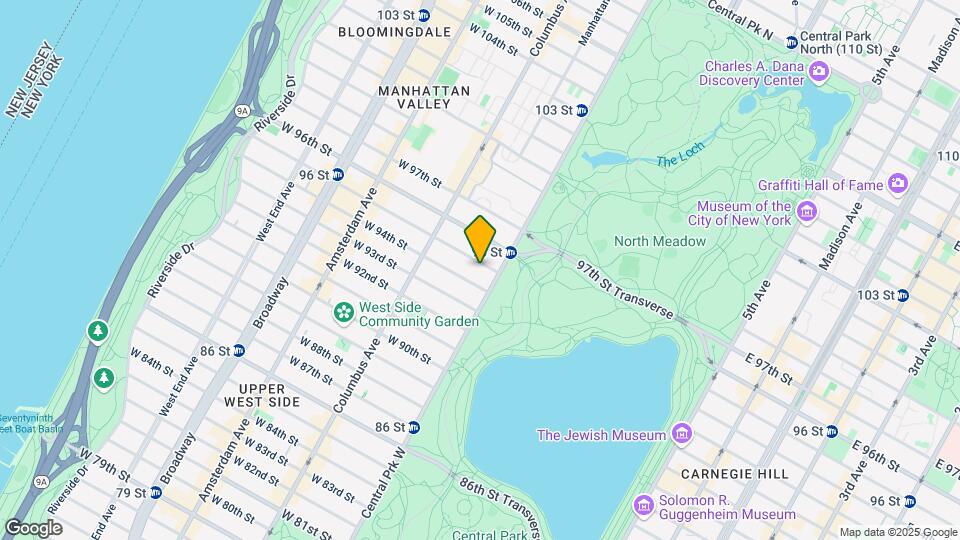9 W 95th St Map and Location Details