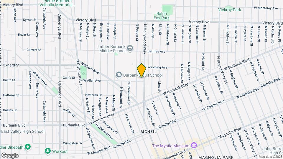Hollywood Way Apartments Mapa y Detalles de la Ubicación