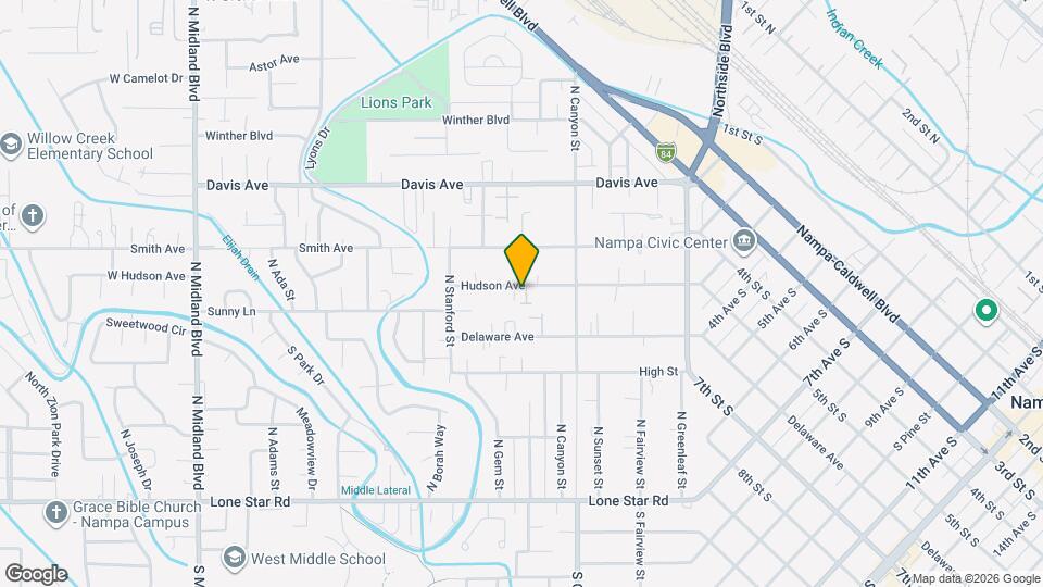 225 Hudson Ave Map and Location Details