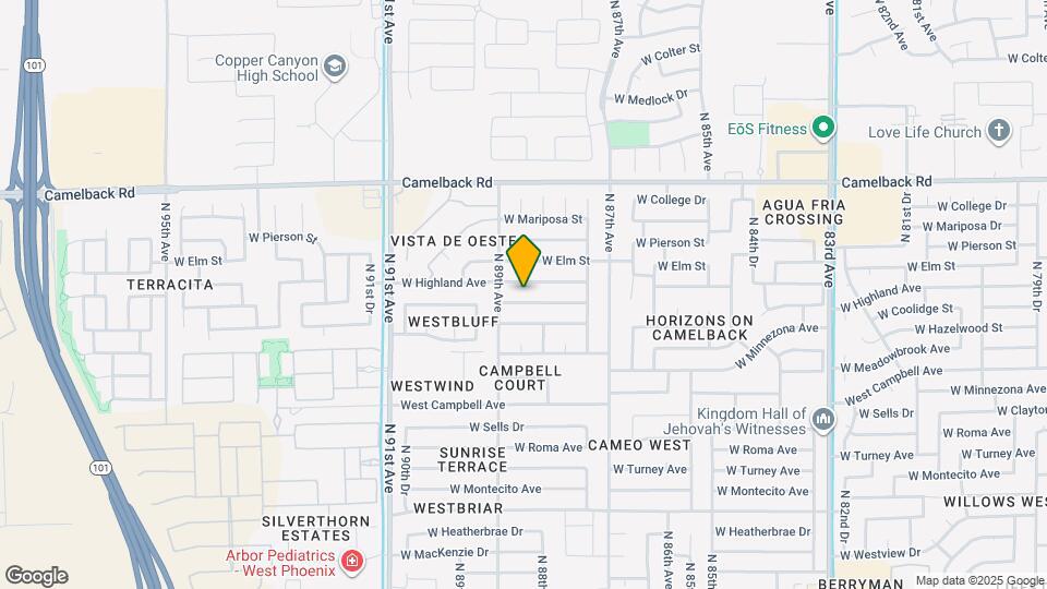 8820 W Coolidge St Map and Location Details