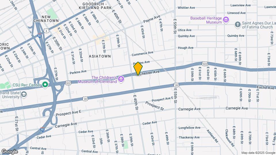 4122 Chester Ave Mapa y Detalles de la Ubicación