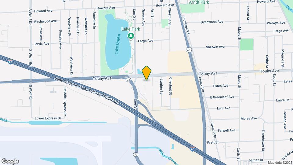 10587 W Touhy Ave Map and Location Details