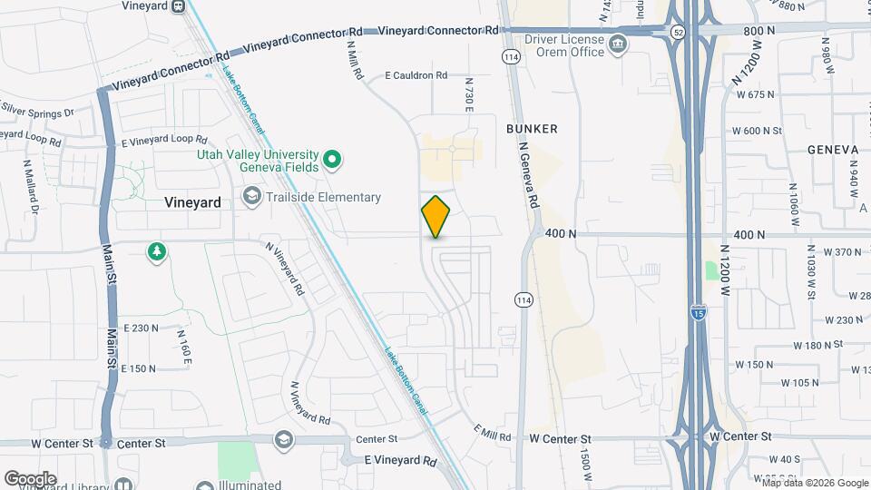 637 E 380 N Map and Location Details