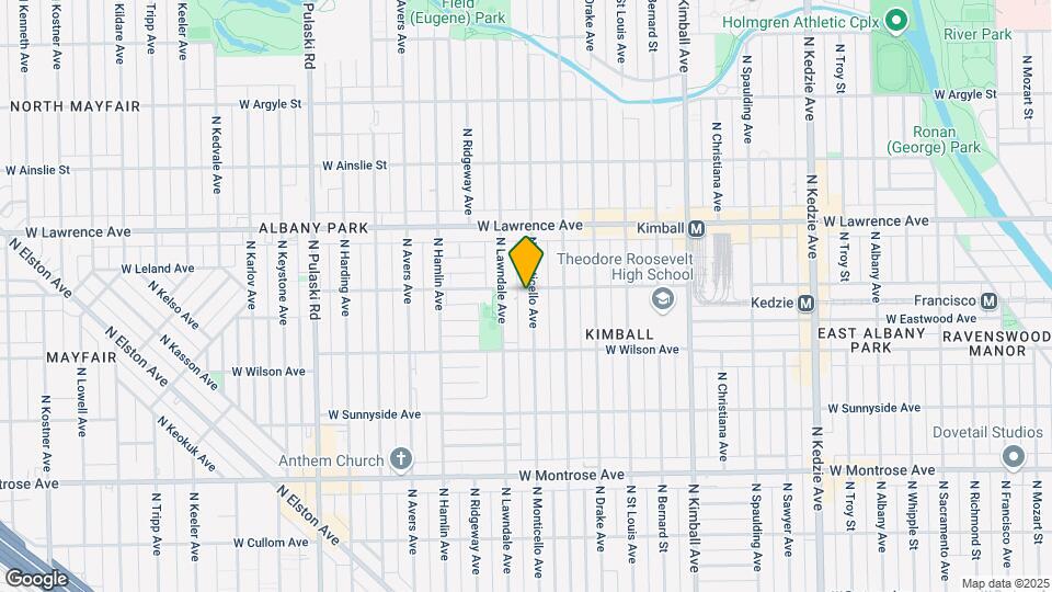 4654-56 N. Monticello Ave. Map and Location Details