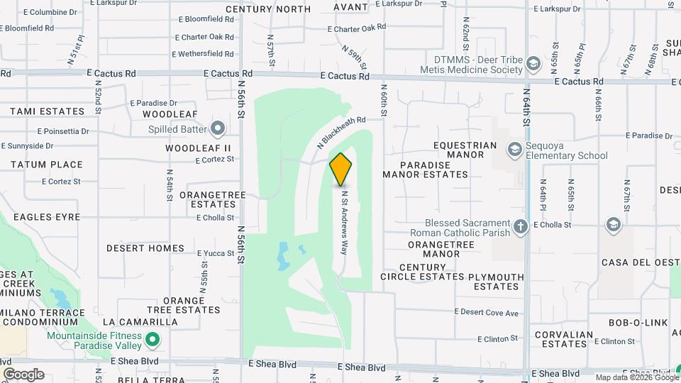 11440 N St Andrews Way Map and Location Details
