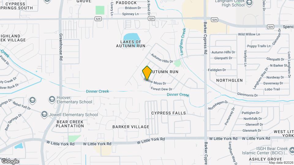 18503 Willow Moss Dr Map and Location Details