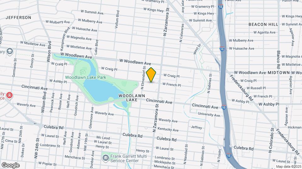 1826 W French Pl Map and Location Details