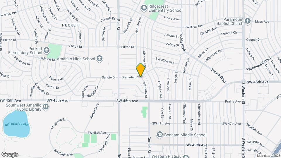 5601 Granada Dr Map and Location Details