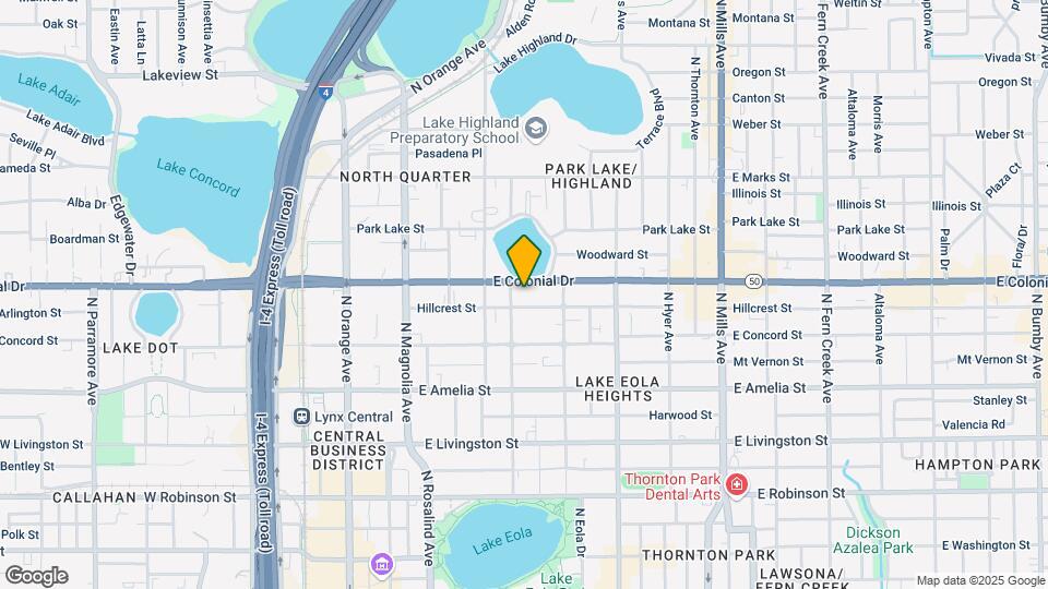 400 E Colonial Dr Map and Location Details