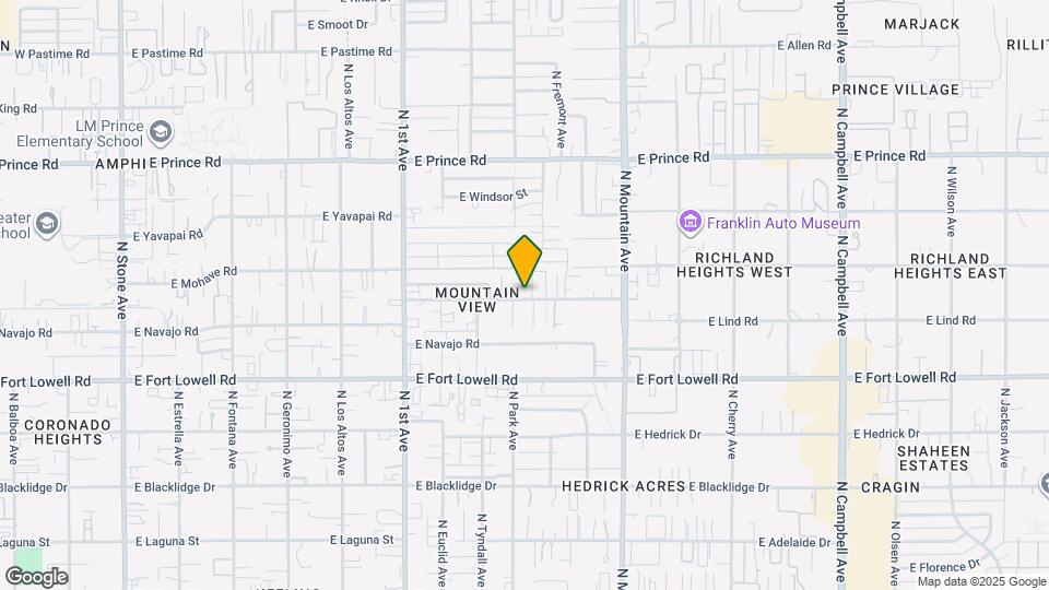 1009 E Halcyon Rd Map and Location Details