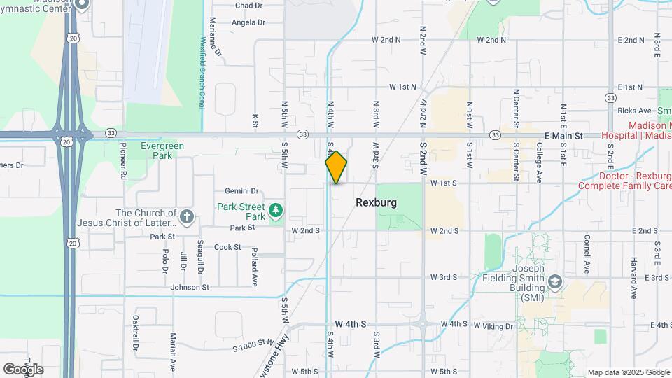 381 W 1st S Mapa y Detalles de la Ubicación