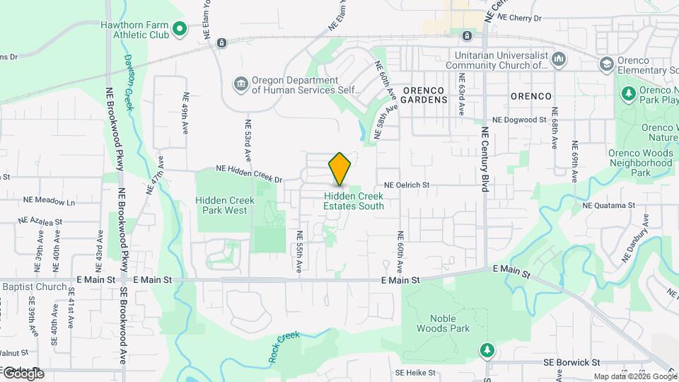 5736 NE Hidden Creek Dr Map and Location Details