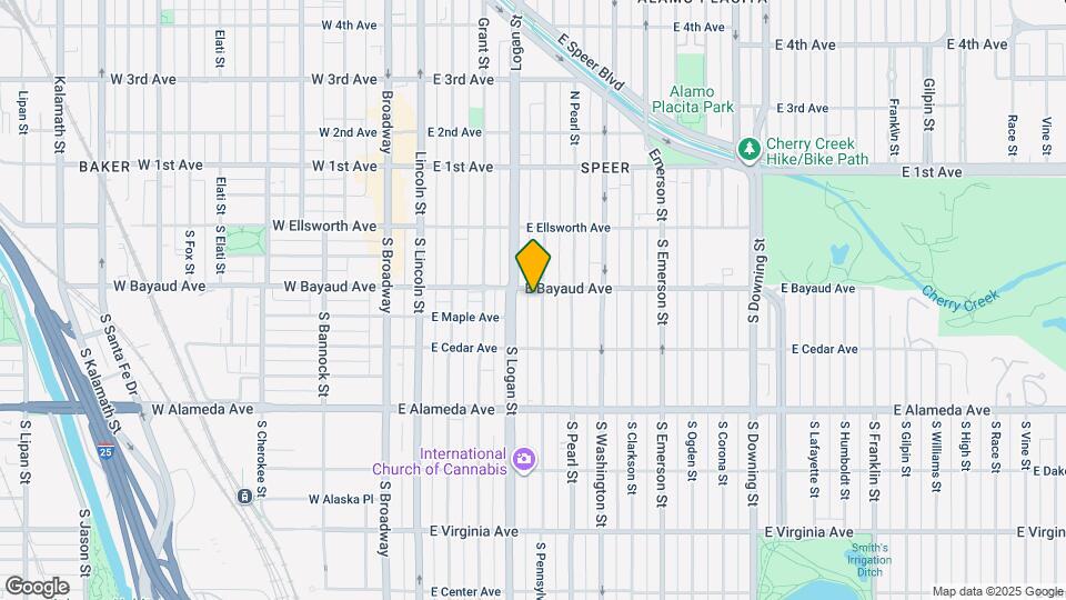 115 S Pennsylvania St Map and Location Details
