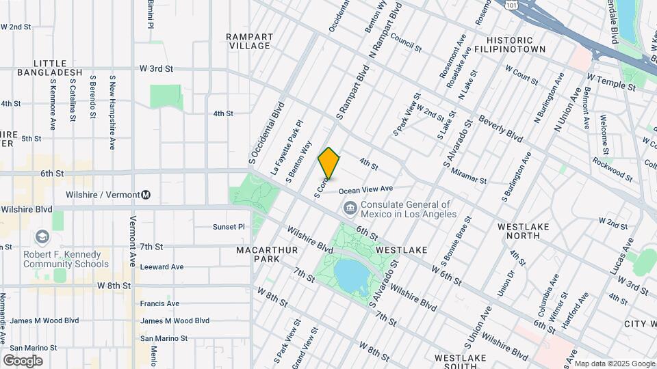 534 S Coronado St Mapa y Detalles de la Ubicación