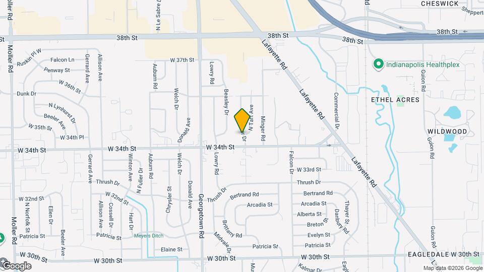 3414 Brewer Dr Map and Location Details