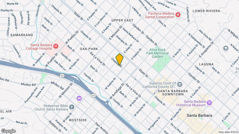 1717 Chapala St Map and Location Details