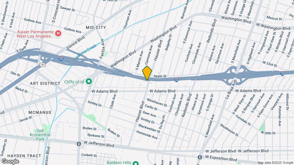 2527 1/2 Hauser Blvd Map and Location Details