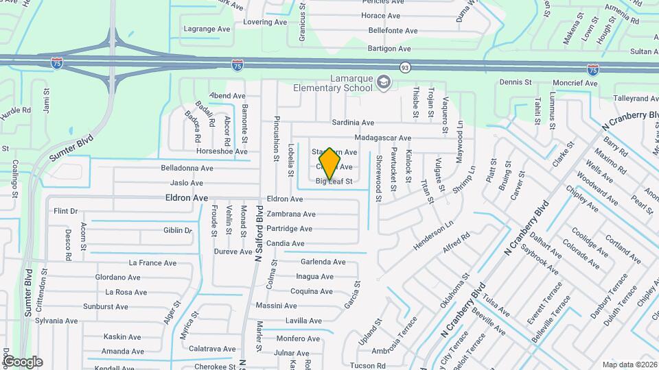 3643 Spinner Ave Map and Location Details