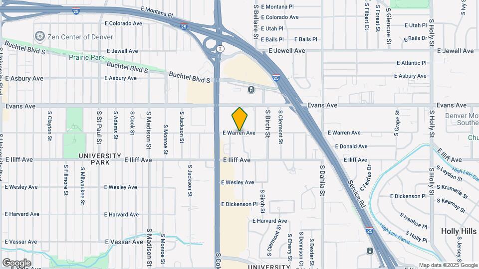 4120 E Warren Ave Map and Location Details
