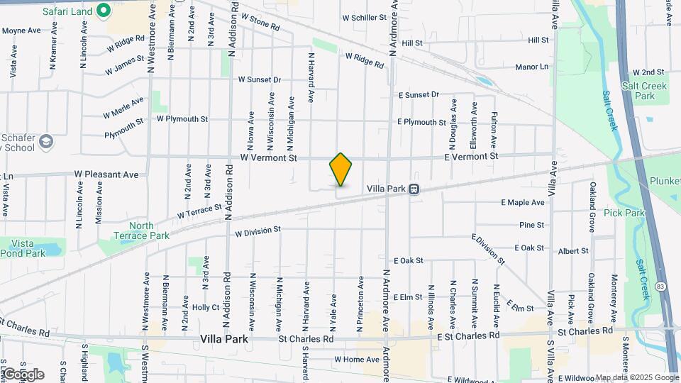 North Yale Apartments Map and Location Details