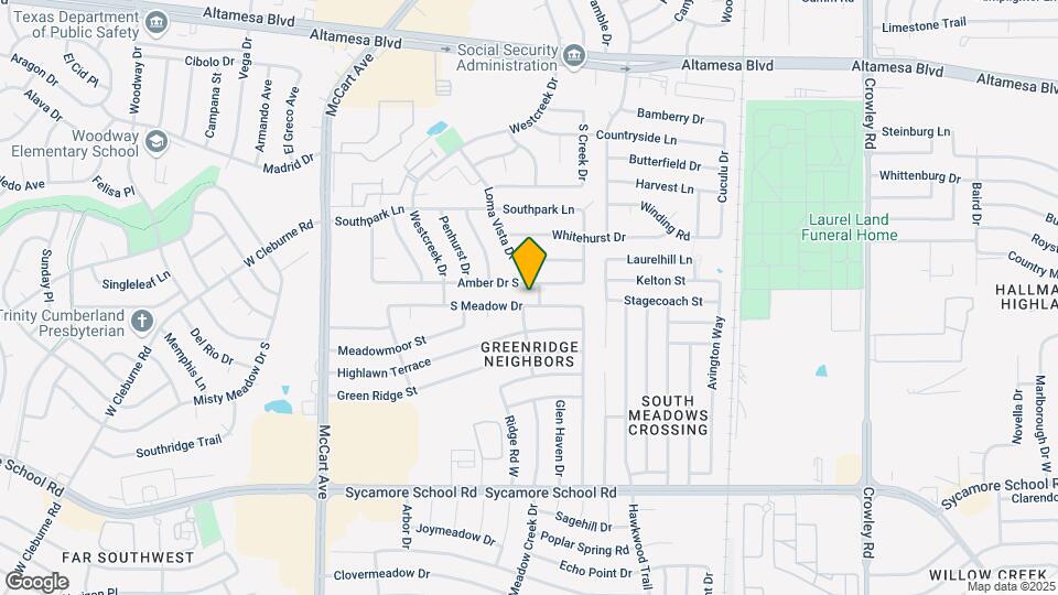 2804 S Meadow Dr Mapa y Detalles de la Ubicación