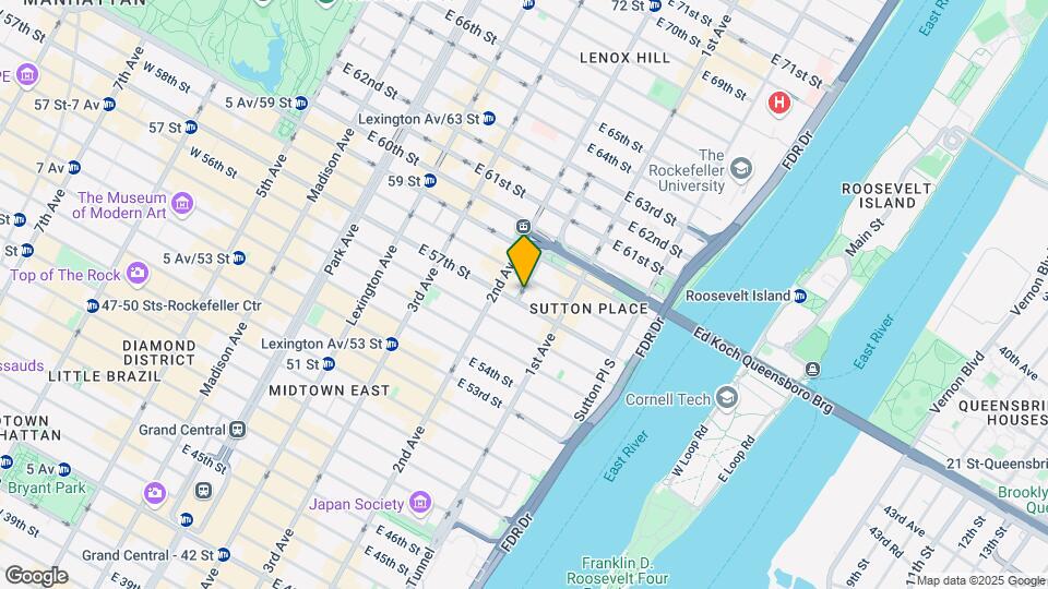 315 E 57th St Map and Location Details