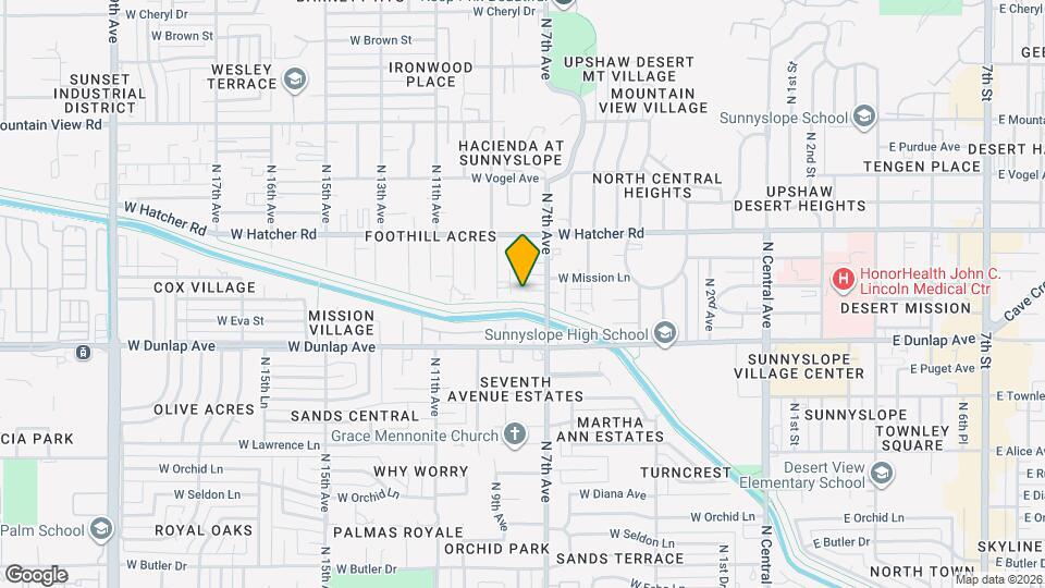 719 W Mission Ln Map and Location Details