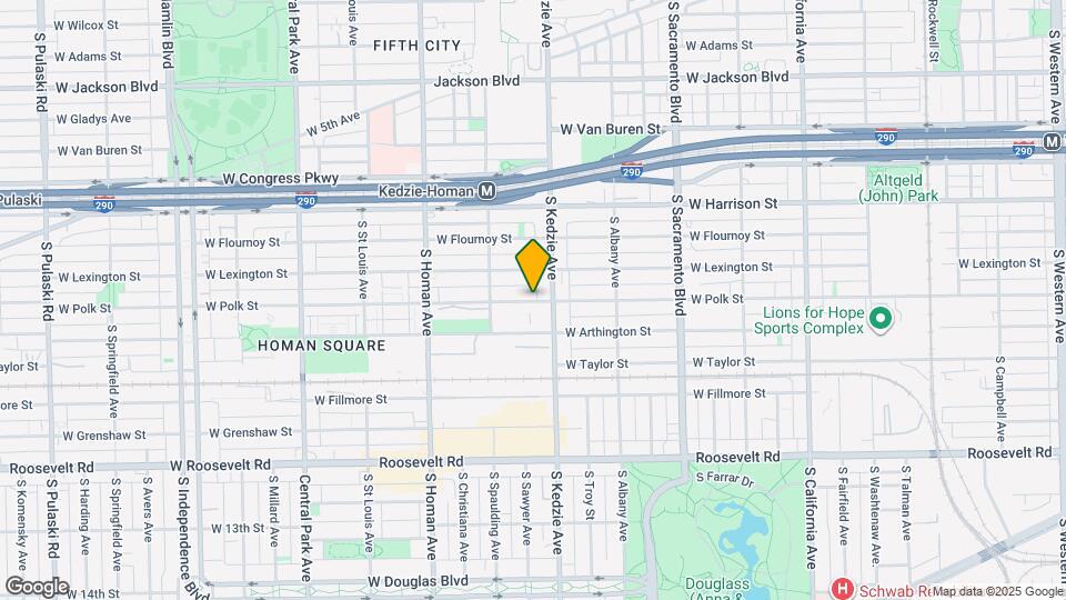 3216 W Polk St Map and Location Details