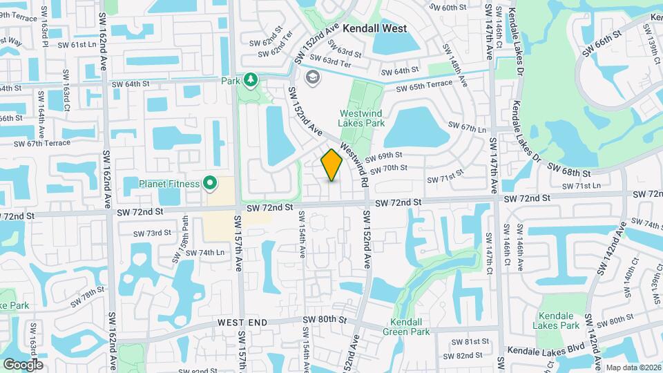 7119 SW 153rd Ct Map and Location Details