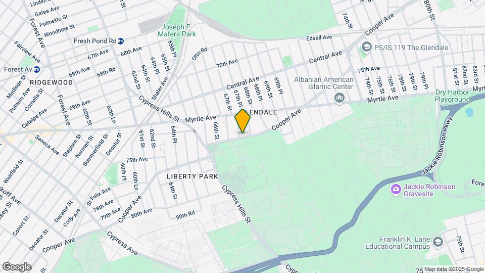 6705 Cooper Ave Mapa y Detalles de la Ubicación