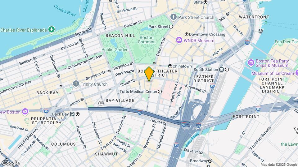 265 Tremont St, Unit 1 Map and Location Details