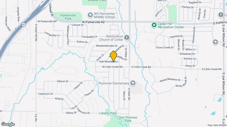 208 Oak Meadow Ln Map and Location Details