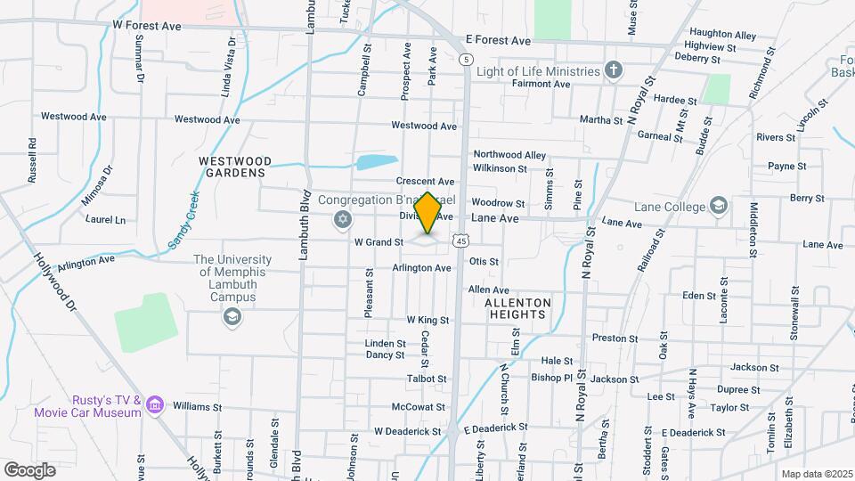 124 W Grand St Map and Location Details