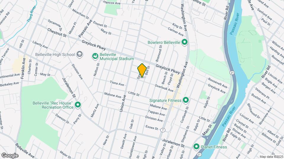 114 Overlook Ave Map and Location Details