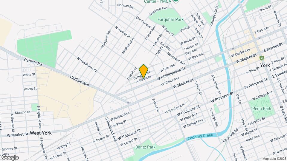 116 N West St Map and Location Details