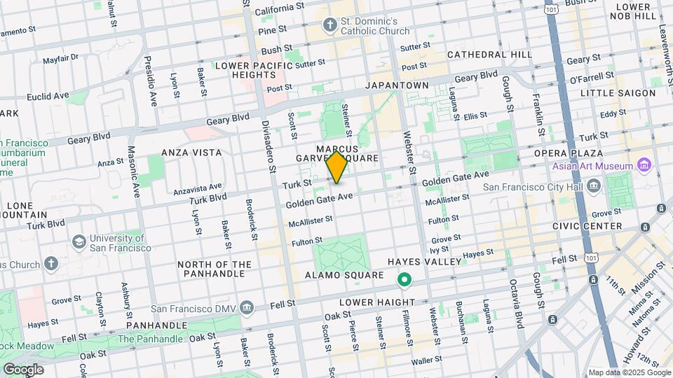 1020 Pierce St-Unit -A Map and Location Details