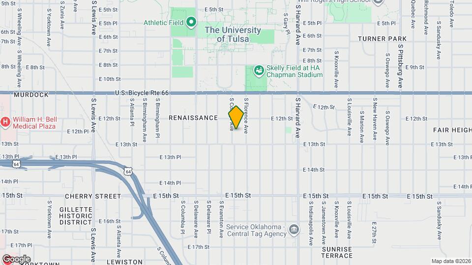 1227 S College Ave Map and Location Details