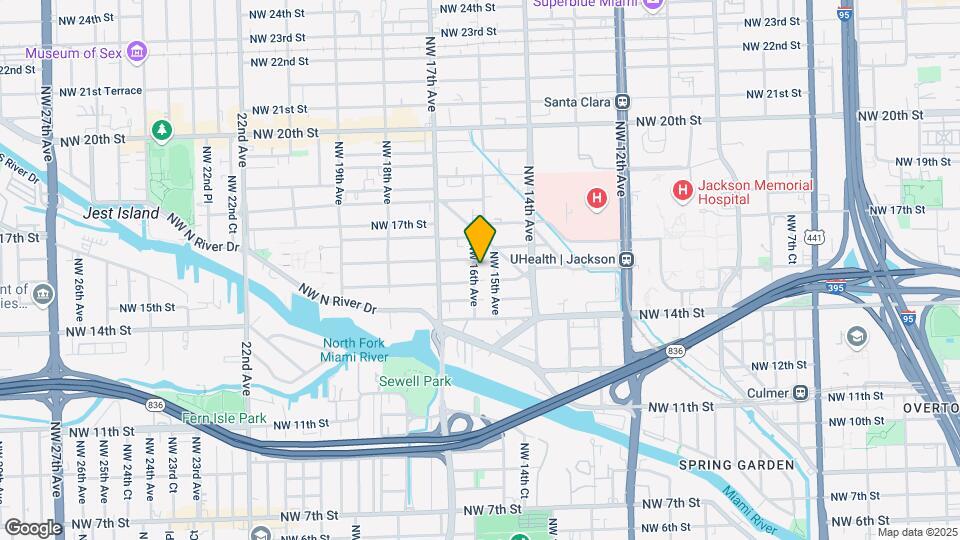 1523 NW 16th Ave Map and Location Details