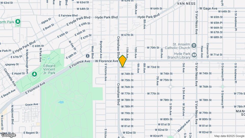 Crenshaw Terrace Mapa y Detalles de la Ubicación