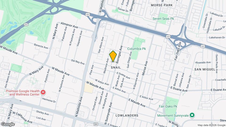 616 Manzanita Ave Map and Location Details