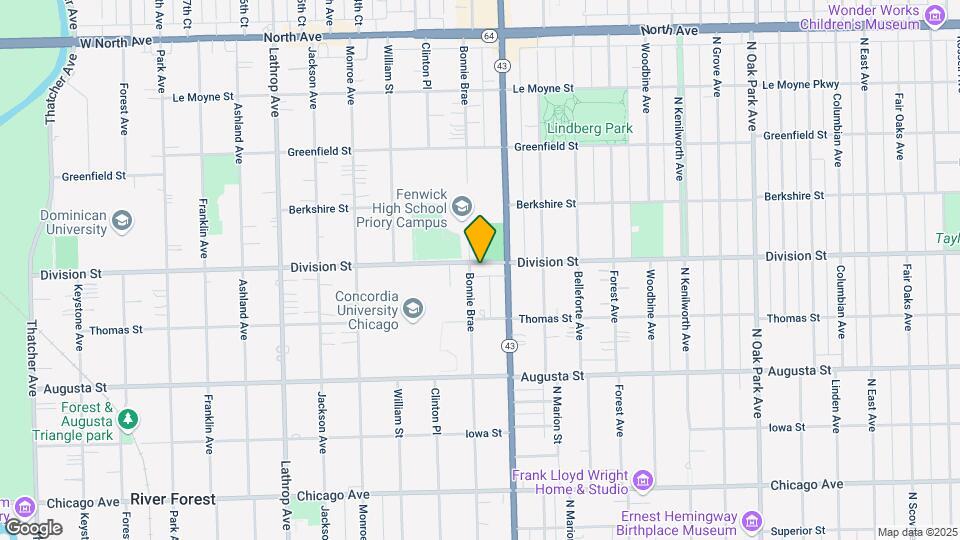 7225 Division St Map and Location Details