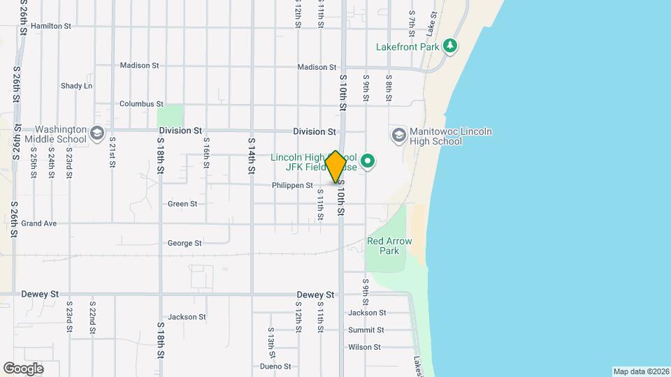 1702 S 10th St Map and Location Details