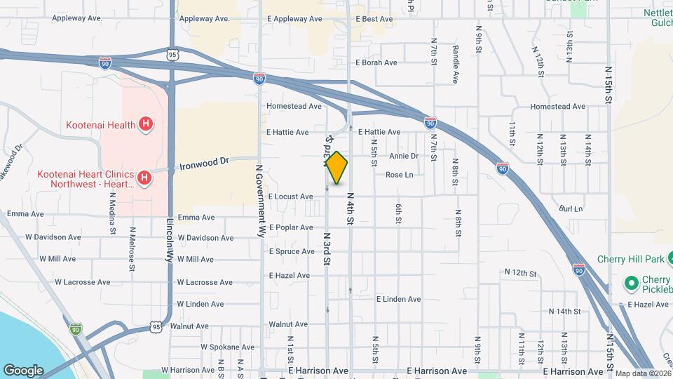 315 E Locust Ave Map and Location Details