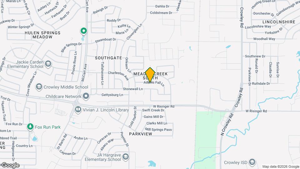 2801 Adams Fall Ln Map and Location Details